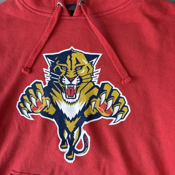 Vintage Men's Red Classic Florida Panthers Hoodie Size M Casual NHL Hockey Y2K - Picture 16 of 16